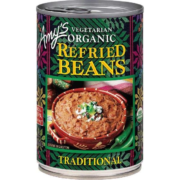 Refried Beans Traditional Organic 15.4 Ounce Size - 12 Per Case.