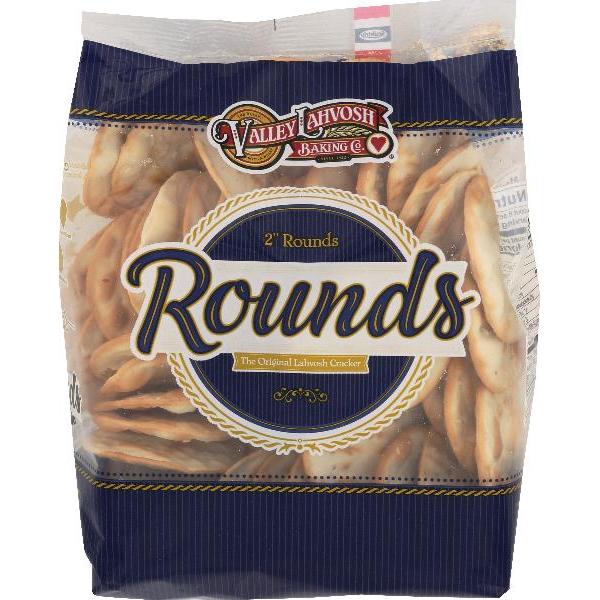 Lahvosh Crackerbread 2" Original Deli Bags8 Ounce Size - 12 Per Case.