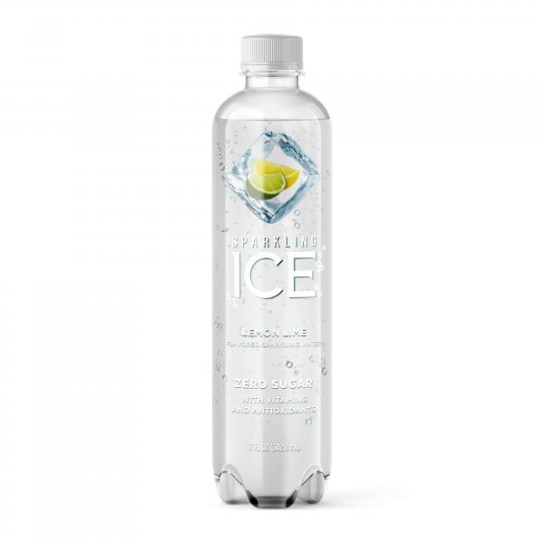 Sparkling Ice Lemon Lime With Antioxidants And Vitamins Zero Sugar Bottles 17 Fluid Ounce - 12 Per Case.
