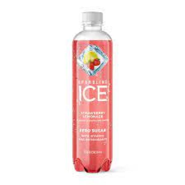 Sparkling Ice Strawberry Lemonade With Antioxidants And Vitamins Zero Sugar Bo 17 Fluid Ounce - 12 Per Case.