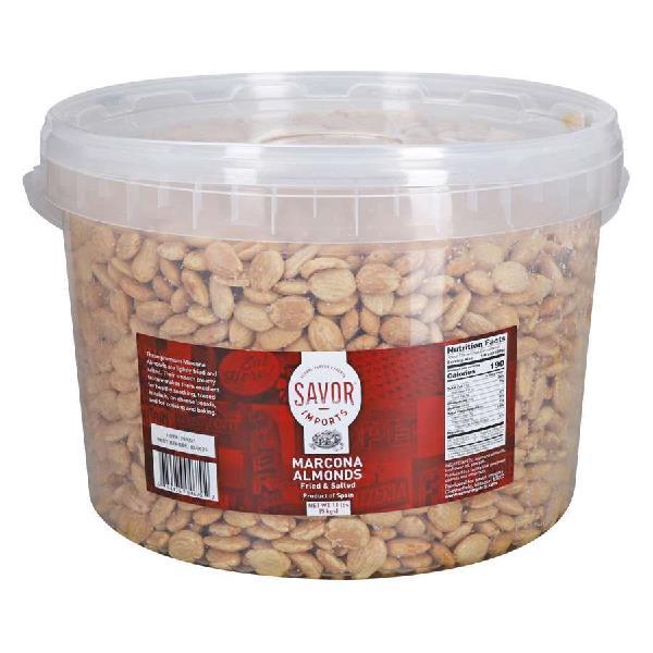 Savor Imports Marcona Almonds Fried & Salted 11 Pound Each - 1 Per Case.