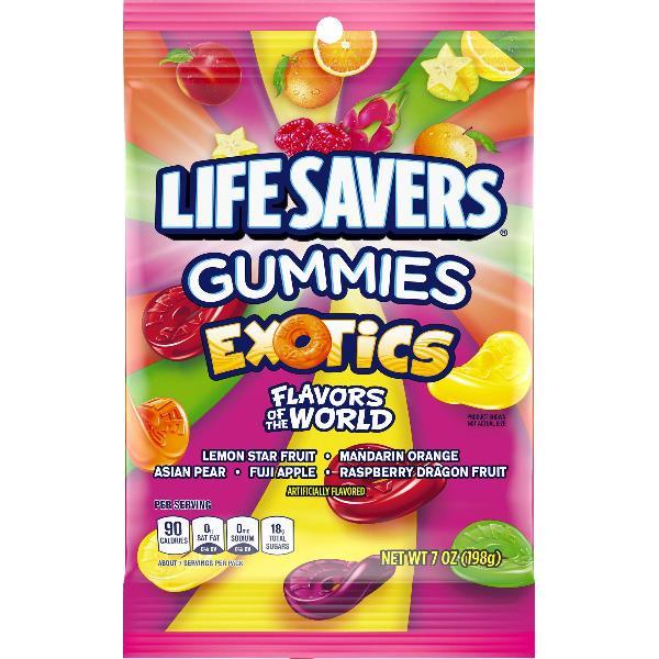 Life Savers Gummies Exotics 7 Ounce Size - 12 Per Case.