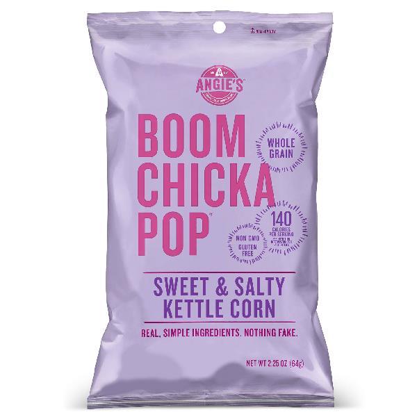 Angie's Boomchickapop Sweet & Salty Kettle Corn Popcorn 2.25 Ounce Size - 12 Per Case.