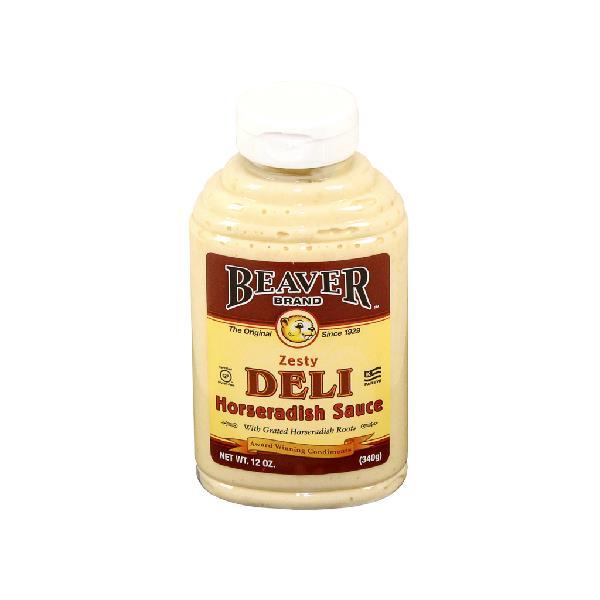 Beaver Deli Horseradish Bottle 12 Ounce Size - 6 Per Case.