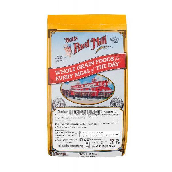 Bob's Red Mill Gluten Free Rolled Oats 25 Pound Each - 1 Per Case.
