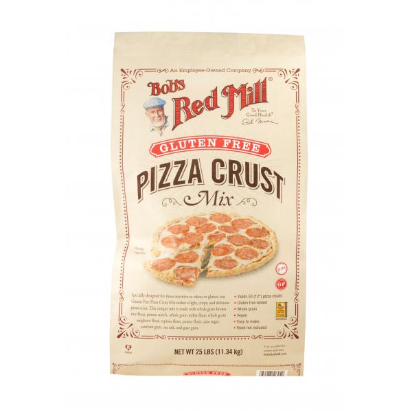 Bob's Red Mill Gluten Free Pizza Crust Mix 25 Pound Each - 1 Per Case.