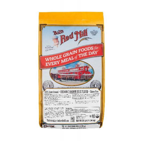 Bob's Red Mill Organic Brown Rice Flour 25 Pound Each - 1 Per Case.