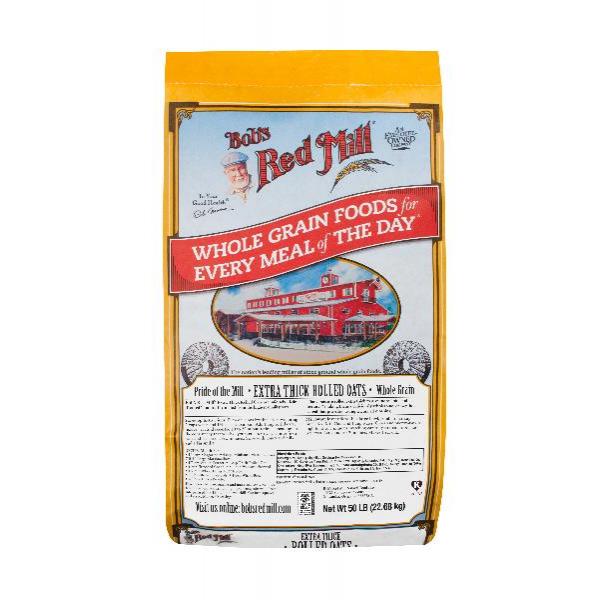 Bob's Red Mill Extra Thick Rolled Oats 50 Pound Each - 1 Per Case.