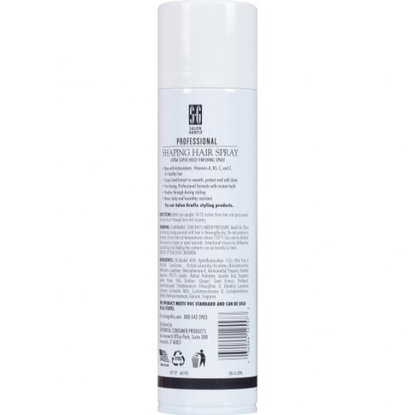 High Ridge Brands Salon Grafix Professional Shaping Hair Spray Extra Super Hold Aerosol 10 Ounce Size - 6 Per Case.