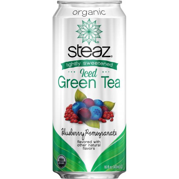 Steaz Antioxidant Brew Tea Blue Pom 16 Fluid Ounce - 12 Per Case.