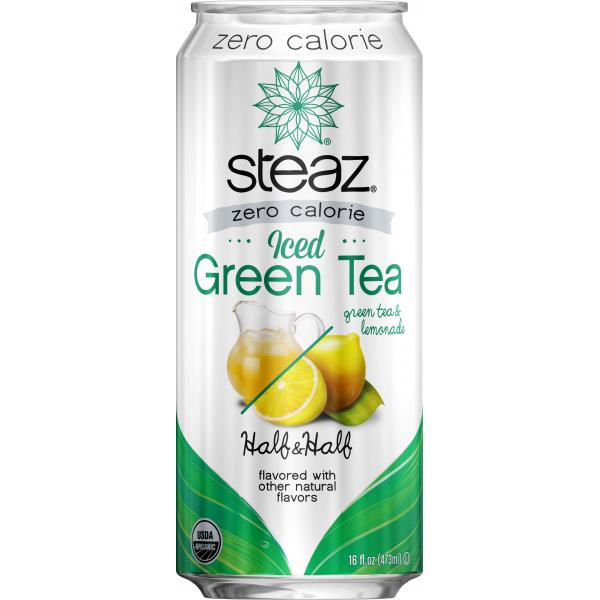 Steaz Antioxidant Brew Tea Zero Half And Half 16 Fluid Ounce - 12 Per Case.