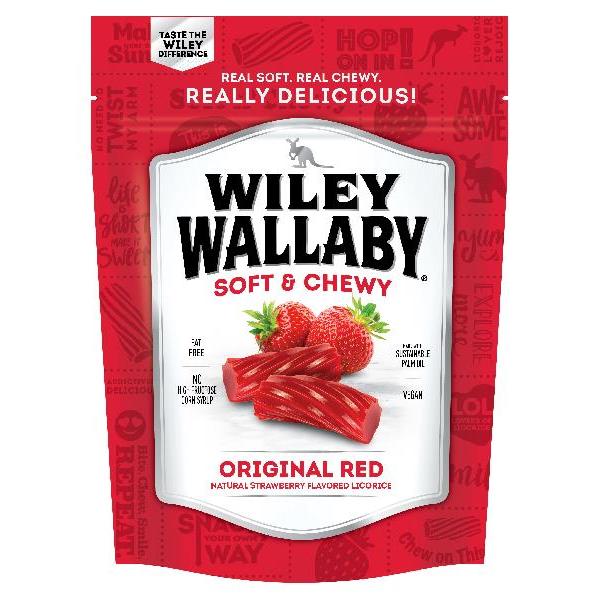 Wiley Wallaby Licorice Red 10 Ounce Size - 10 Per Case.