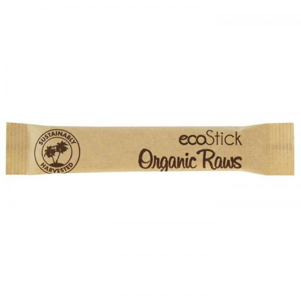 Ecostick Sticks Turbinado Single Serve 3 Grams Each - 2000 Per Case.