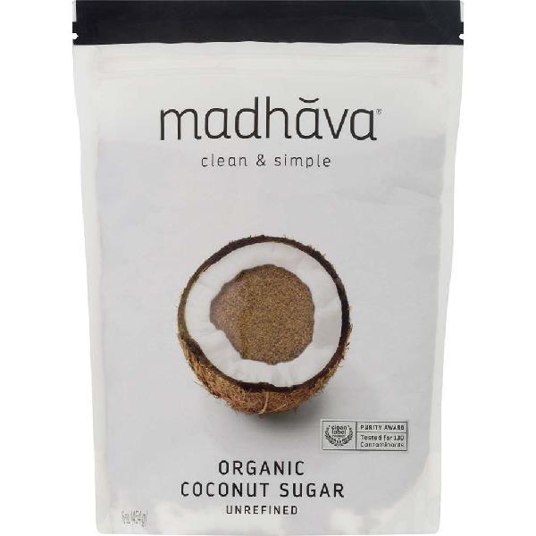 Organic Coconut Sugar Bag 1 Pound Each - 6 Per Case.