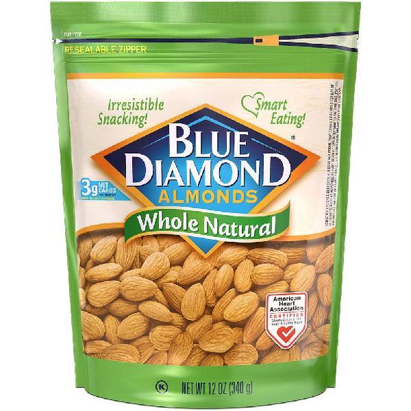 Blue Diamond Whole Natural 12 Ounce Size - 6 Per Case.