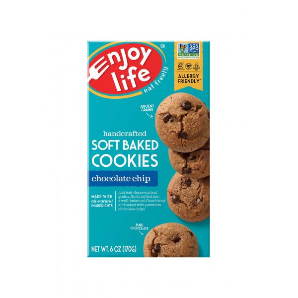 Enjoy Life Chocolate Chip Soft Baked Cookies 6 Ounce Size - 6 Per Case.