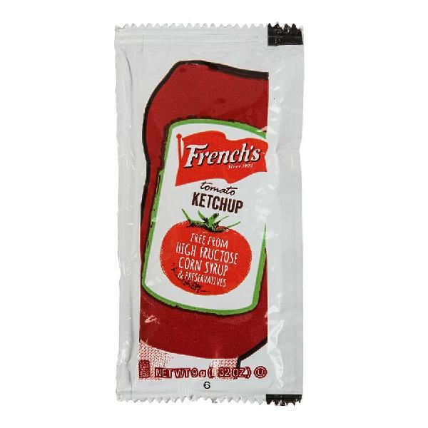 French's Tomato Ketchup Packet Gr 9.99 Grams Each - 1500 Per Case.