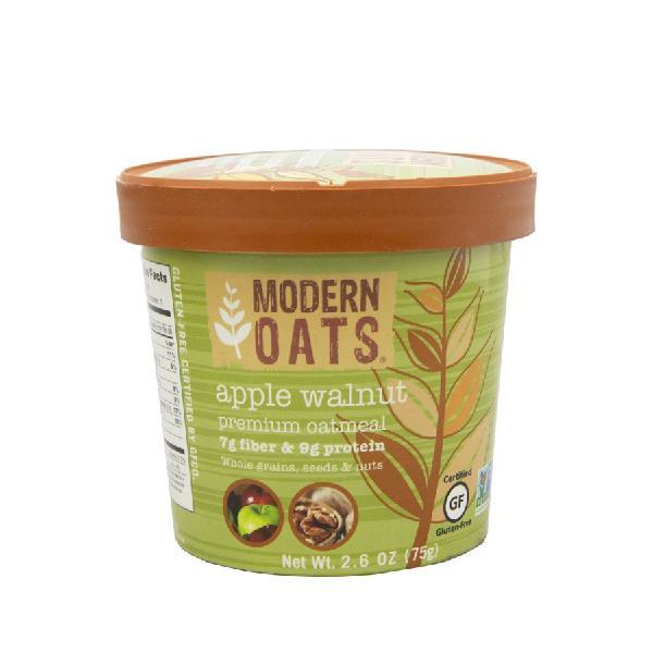 Apple Walnut Oatmeal Cups 2.65 Ounce Size - 6 Per Case.