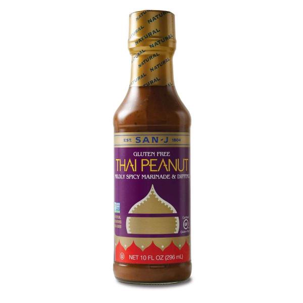 San J Gf Thai Peanut Sauce 10 Fluid Ounce - 6 Per Case.
