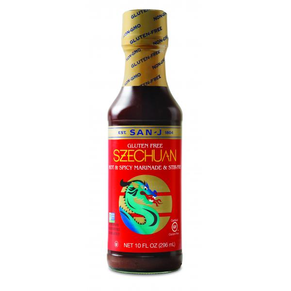 San J Gluten Free Szechuan Sauce 10 Fluid Ounce - 6 Per Case.