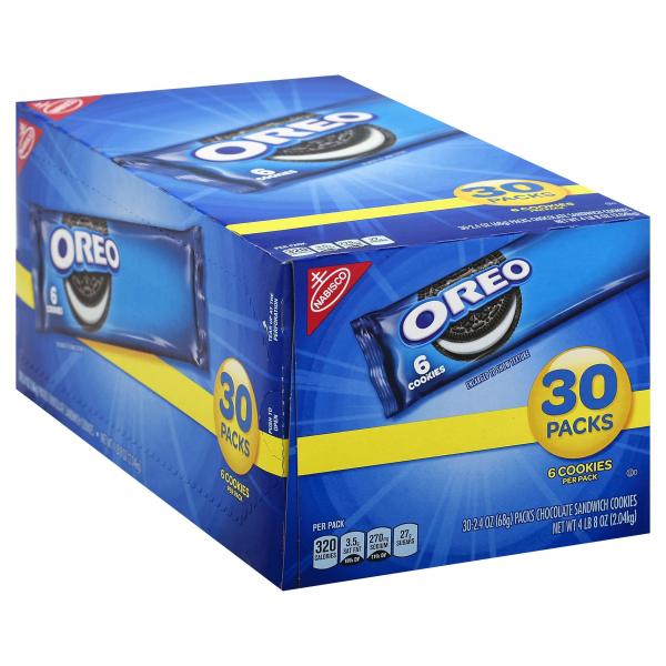 Oreo Cookies Sleeve Chocolate Z 2.4 Ounce Size - 120 Per Case.