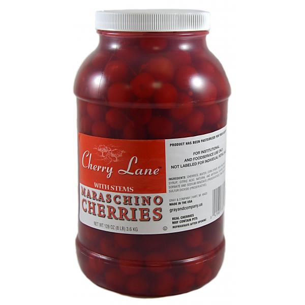 Maraschino Cherry With Stem 1 Gallon - 4 Per Case.