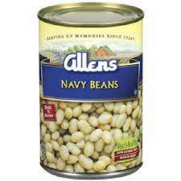 Allen Beans Navy Canned 111 Ounce Size - 6 Per Case.