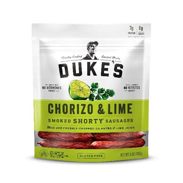 Duke's Chorizo And Lime Pork Sausages 5 Ounce Size - 8 Per Case.