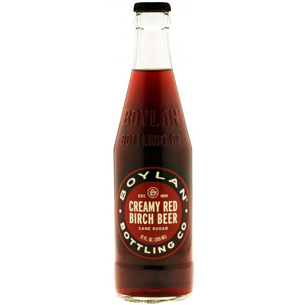 Boylan Bottling Birch Beer Creamy Red 12 Fluid Ounce - 24 Per Case.