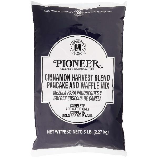 Pioneer Cinnamon Harvest Blend Pancake & Waffle Mix 5 Pound Each - 6 Per Case.