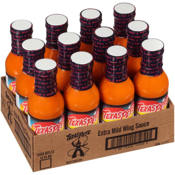 Fl Texas Pete Extra Mild Wing Sauce 12 Fluid Ounce - 12 Per Case.