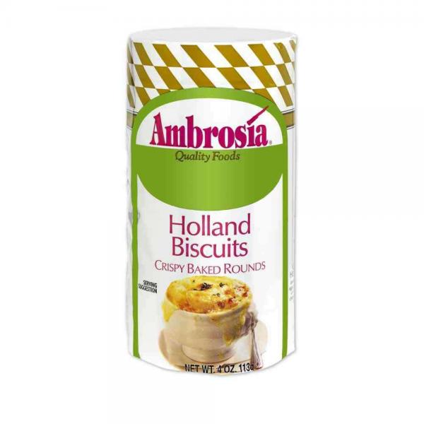 Holland Biscuits 4.4 Ounce Size - 24 Per Case.