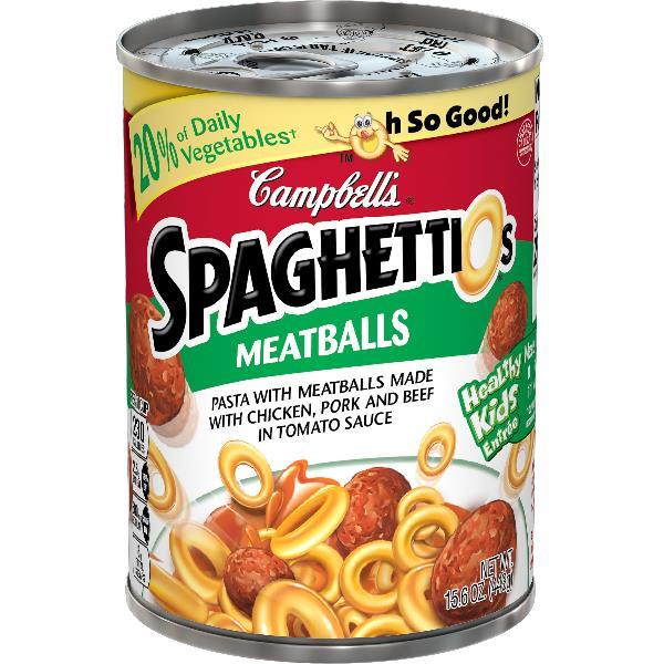 Campbell's Campbell's Pasta Spaghetti & Meatballs 15.6 Ounce Size - 24 Per Case.