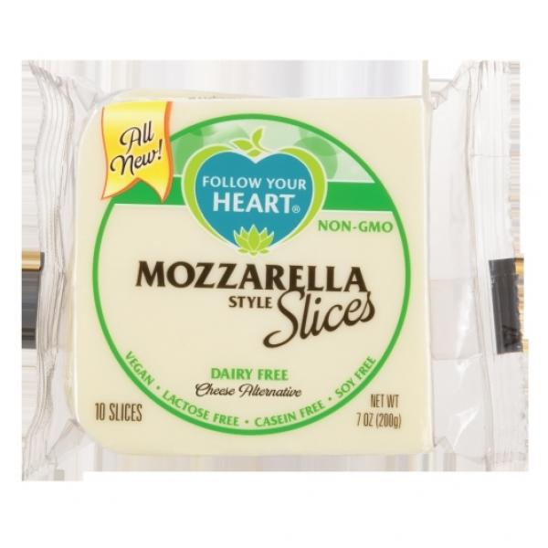 Mozzarella Slices Vegan Cheese 7 Ounce Size - 12 Per Case.