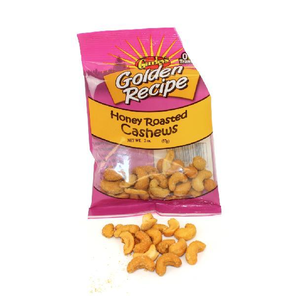 Golden Recipe Cashews Honey Roasted 2 Ounce Size - 8 Per Case.