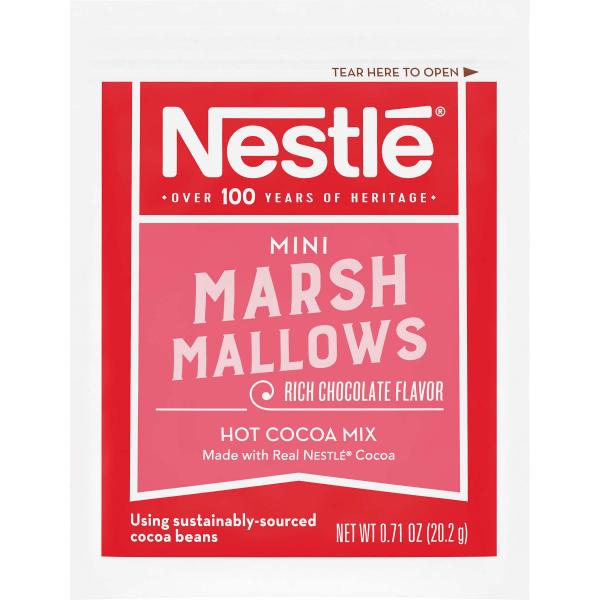 Nestle Hot Cocoa Rich Chocolate Flavor 0.713 Ounce Size - 300 Per Case.