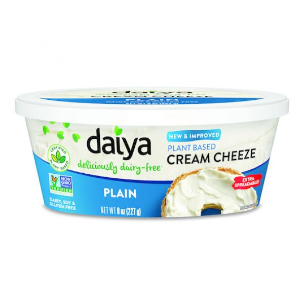 Daiya Plain Plant Based Cream Cheeze Dairy Free Gluten Free And Soy Free 8 Ounce Size - 6 Per Case.