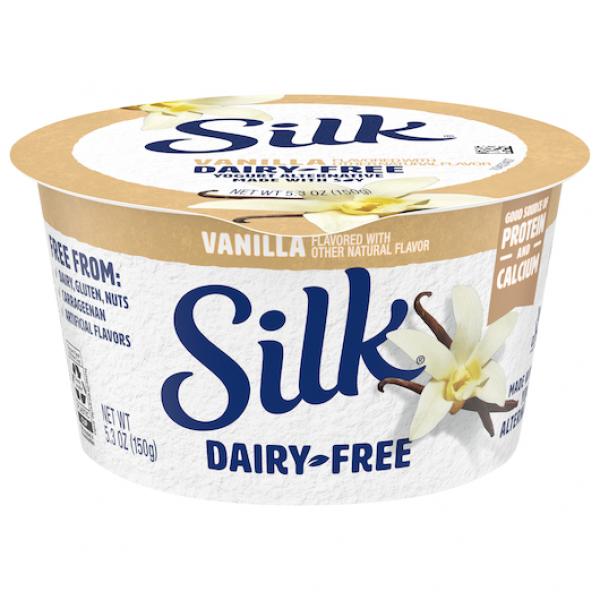Silk Cultured Soy Vanillayogurt 5.3 Ounce Size - 8 Per Case.
