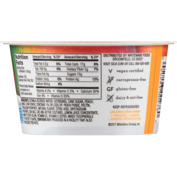 Silk Cultured Soy Peach &mango 5.3 Ounce Size - 8 Per Case.