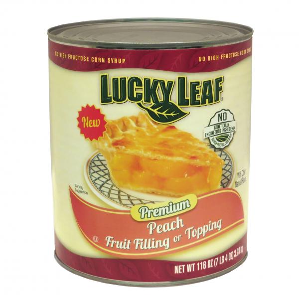 Lucky Leaf Premium 'clean Label' Peach Fruitfilling Or Topping 116 Ounce Size - 3 Per Case.