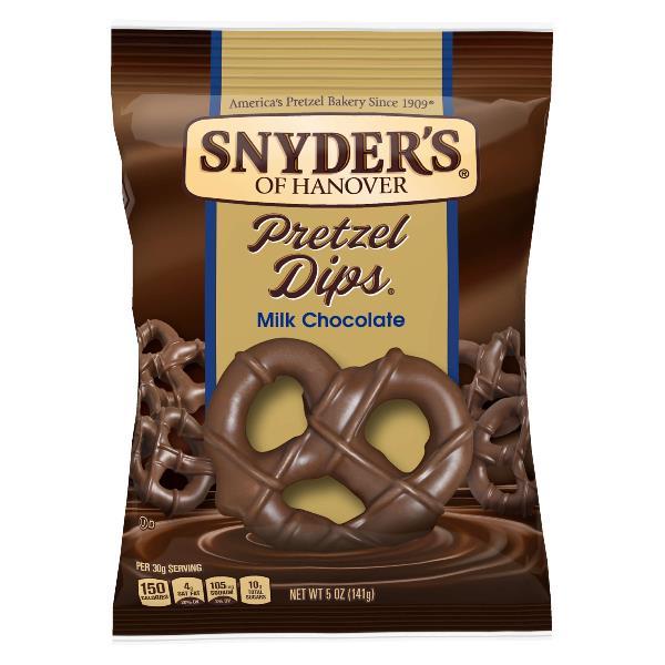 Snyder's Of Hanover Pretzels Milk Chocolatecovered Pretzel Dips 5 Ounce Size - 8 Per Case.