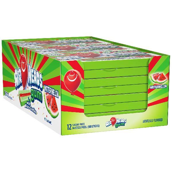 Airheads Gum Piece Wallet Watermelon 14 Piece - 144 Per Case.