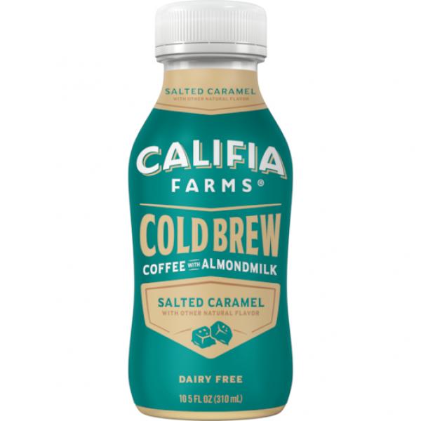 Califia Farms Salted Caramel Cold Brew Coffeewith Almond Milk 10.5 Fluid Ounce - 8 Per Case.