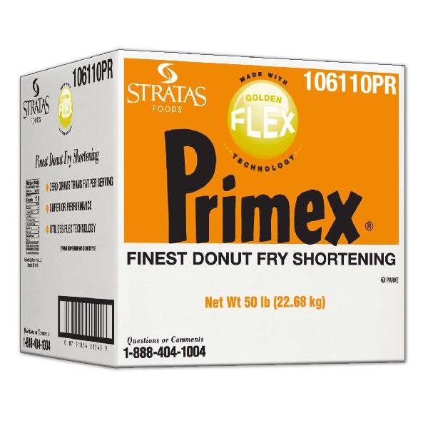 Primex Golden Flex Donut Frying Shortening 50 Pound Each - 1 Per Case.
