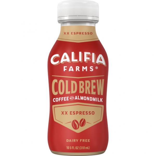 Califia Farms Espresso Cold Brew Coffee With Almond Milk 10.5 Fluid Ounce - 8 Per Case.