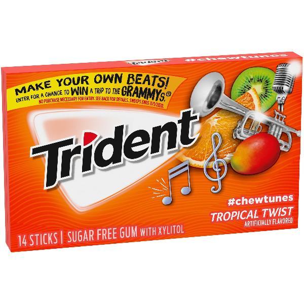 Trident Trop Twist 14 Count Packs - 144 Per Case.