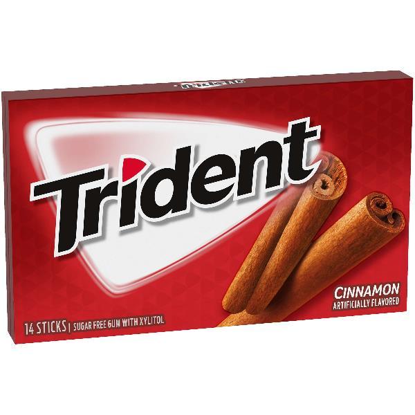 Trident Gum Cinnamon Sugar Free Pound 14 Count Packs - 144 Per Case.