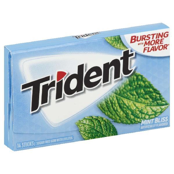Trident Mint Bliss 14 Count Packs - 144 Per Case.