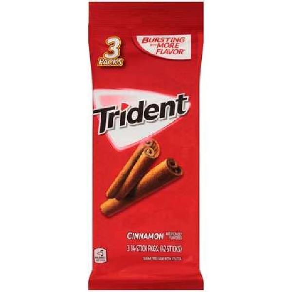Trident Cinnamon Piece 42 Count Packs - 20 Per Case.