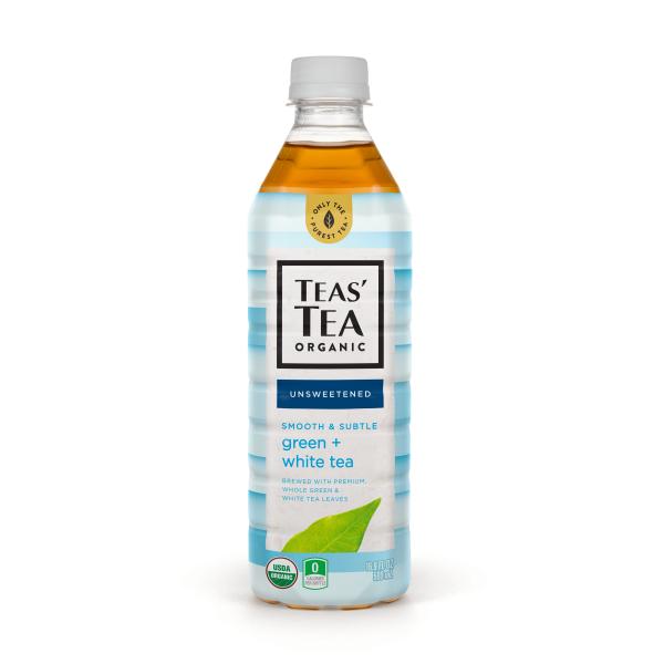 Teas' Tea Tea Unsweetened Green White 16.9 Fluid Ounce - 12 Per Case.
